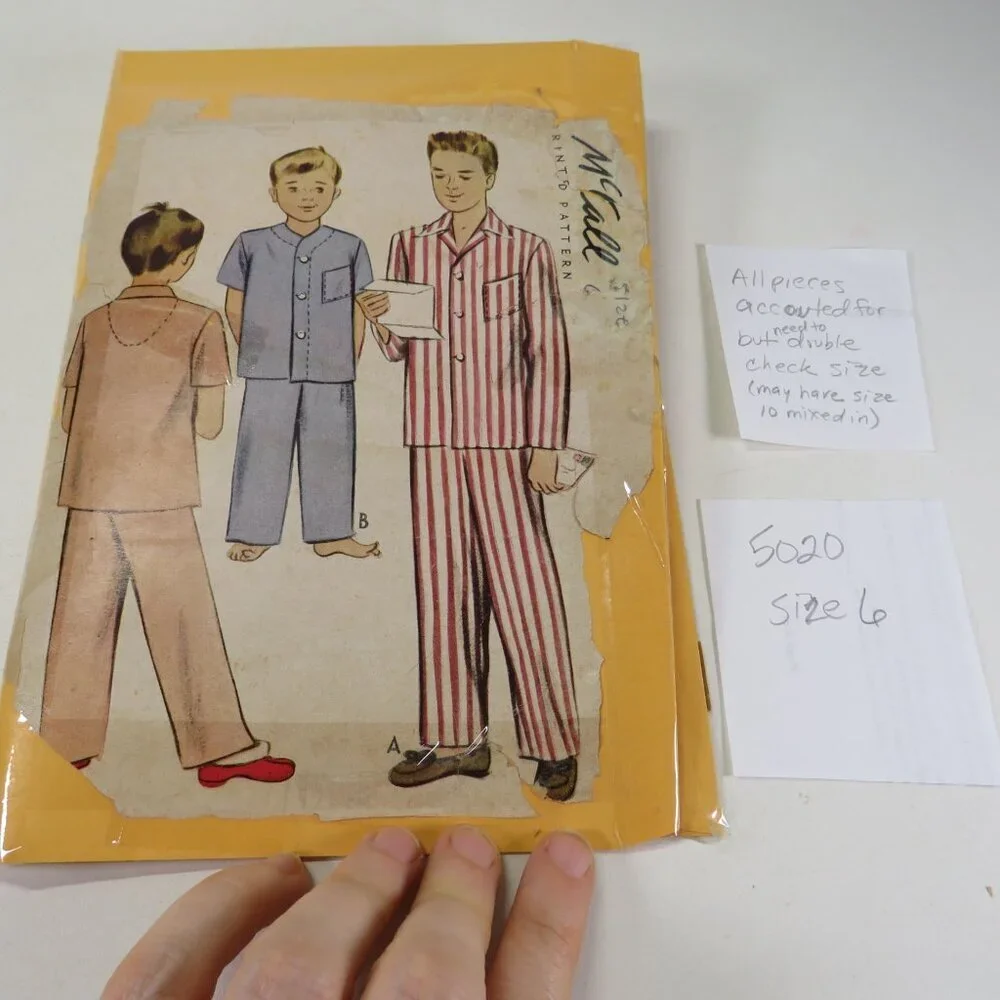 McCalls 5020 clothing pattern size 6 (problems) Sleep Clothes